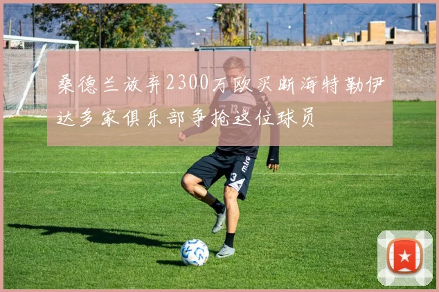 桑德兰放弃2300万欧买断海特勒伊达多家俱乐部争抢这位球员